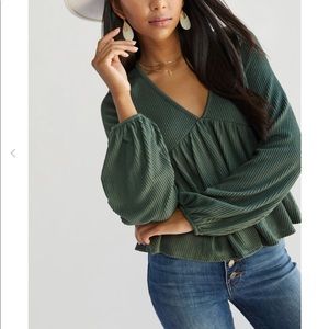 Francesca’s Babydoll knit top